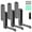 Grey, variant on Threns 6 Pcs Foldable Wall Hook Made of Metal with Screws Wall Mounted Foldable Coat Hook for Office Kitchen Bedroom Bathroom