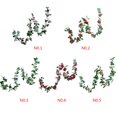 thumbnail image 3 of Ounissouiy Guirnalda de rosas de seda Artificial de 2,2 M y 16 flores, colgante de ratán Vertical para jardín, de casa, fiesta, boda, Kits de decoración para fiestas Rosa roja, 3 of 6