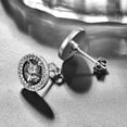 thumbnail image 4 of TANGPOET Wolf Earrings Animal Stud Earrings Viking Earring Men, 4 of 4