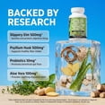 thumbnail image 3 of Clean Nutraceuticals Slippery Elm Psyllium Husk Pre Probiotic Digestive Gut Health Supplement with Aloe Vera Cascara Sagrada Marshmallow Root DGL Licorice Senna Extract, 3 of 9