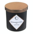 thumbnail image 1 of 7Oz Matte Black Scented Candle With Lid (Refreshing Citrus) - Set of 2, 1 of 1