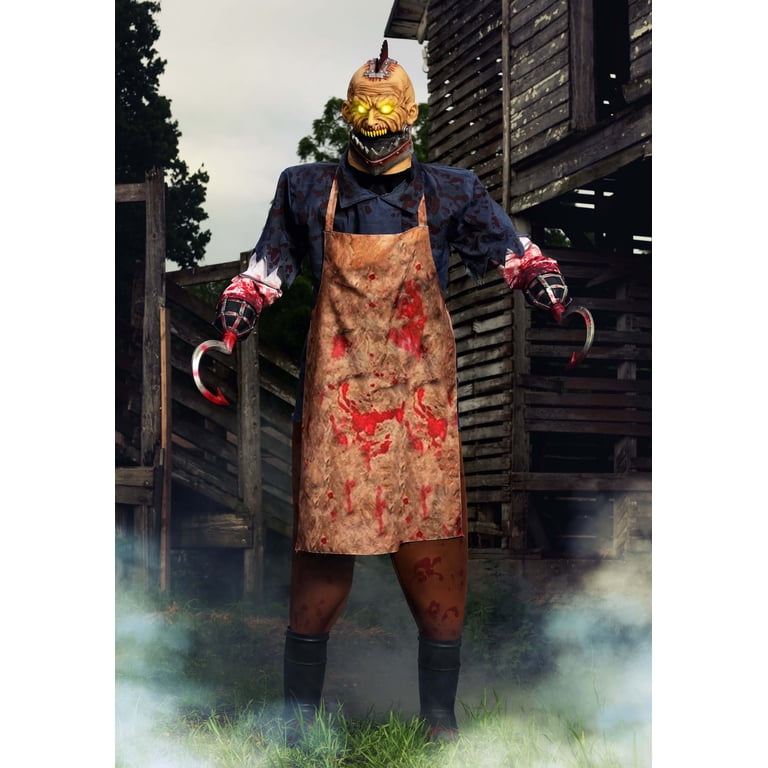 Animated Bloody Buzzhead Butcher Decoration - Walmart.com