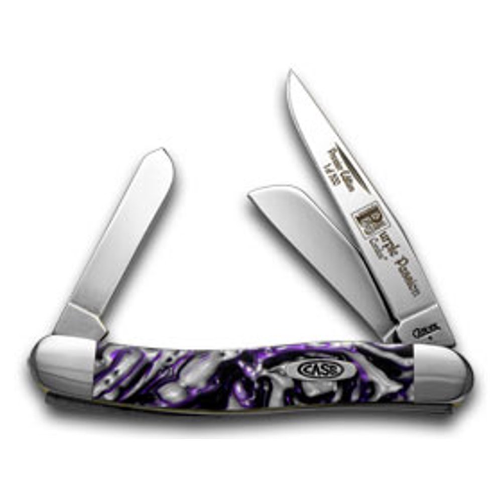 Case xx Purple Passion Genuine Corelon 1/500 Stockman Pocket Knife Knives