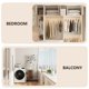 thumbnail image 2 of Adjustable Curtain Rod Bracket Curtain Rod Hooks for Living Room Bedroom and, 2 of 5