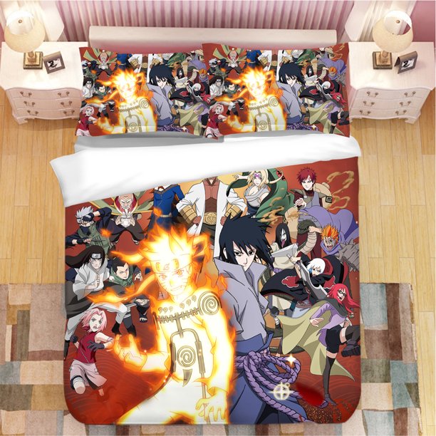 Cool Naruto Bedding Bed Set Twin Full Queen King Size Uzumaki Itachi