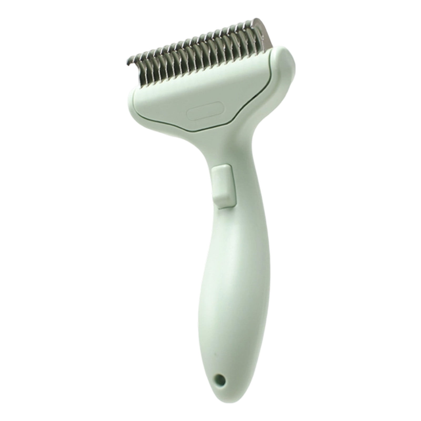 Puwuzcl Grooming Brush Self Cleaning Metal Comb Detangling And Dematting Long Matted On Cats And Easy To Loose Undercoat One Click Removal Rubber Mats for Dogs Dog Pannier Rear Dog Bike Trailer And