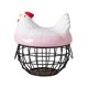 thumbnail image 3 of Cesta organizadora para huevos de gallina, soporte de encimera para huevos, recipiente para verduras y huevos. Rosa Negro, 3 of 9