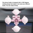thumbnail image 2 of Ruiboury Car Phone Holder Center Console Anti-slip Mobile Phone Bracket Cradle with Number Display Plate, Pink, 2 of 9