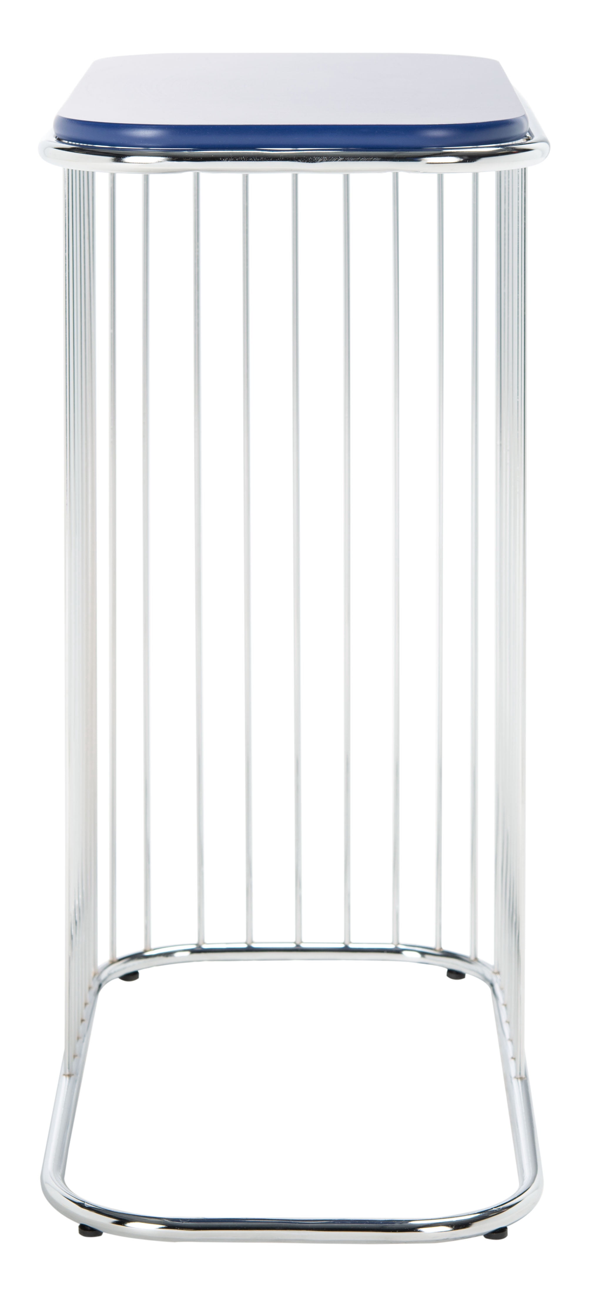 Safavieh Stafford Morden Wood and Metal End Table, Blue / Silver