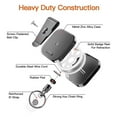 thumbnail image 3 of Heavy Duty Metal Retractable Carabiner Keychain Belt Badge Reels Clip 28.3Inch Reinforced Steel Wire Cord, 3 of 6