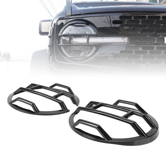 Cache Protecteur de Phares Extérieur Cadre de Lampe Frontale pour Bronco 2 4 Door 2021 - 2024 Améliorant la Sécurité et le Style