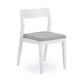 thumbnail image 3 of Plank+Beam Solid Wood Dining Chair Frame (2 Pack), White with Slate Cushion, 3 of 10