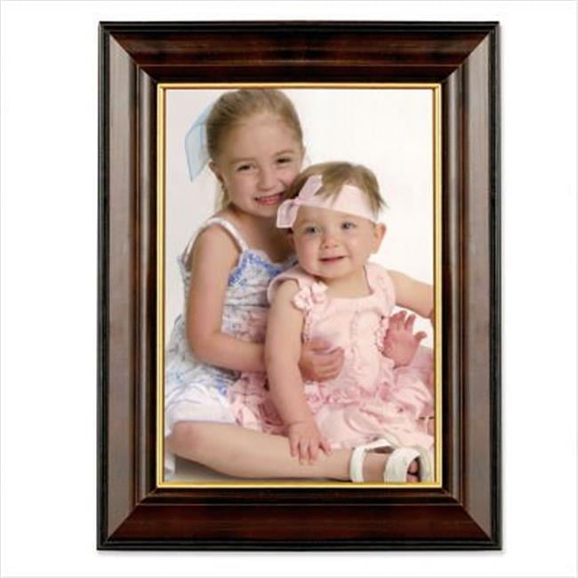 Lawrence Frames 41657 Lawrence Frames Walnut and Black Wood 5x7 Picture