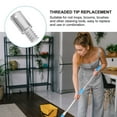 thumbnail image 3 of Raindrops 2 Pcs Broom Handle Threaded End Threaded Connector 6.80X2.40X2.40CM Silver, 3 of 8