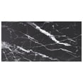 thumbnail image 1 of vidaXL Table Noire 100x50 cm Verre Trempé 6mm avec Design Marbre, 1 of 4