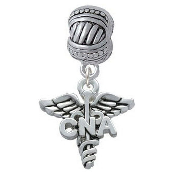 Caduceus - CNA - Large Rope with Cross Beads Charm Bead