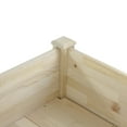 thumbnail image 6 of Northlight 4ft Natural Wood Raised Garden Bed Planter Box with Liner, 6 of 6