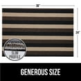 thumbnail image 3 of GORILLA GRIP Striped Doormat, Thick Bristle Door Mat Catches Dirt from Shoes, 36x24, Black Brown Beige, 3 of 9