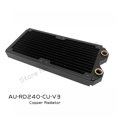 thumbnail image 3 of Computer Watercooler Radiator Copper Water Cooling Row, 240 Or 360 30mm Thin Black Support 120mm Case Fan 360MM, 3 of 5