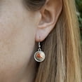thumbnail image 3 of Cardinal Red Bird on Tree Branch Novelty Dangling Drop Charm Earrings, 3 of 5