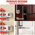 thumbnail image 2 of Portable Door Lock for Travel, Extra Security Door Lock for Hotel, Apartment and Bedroom, Travel Door Latch for Privacy and Safety, 2 of 6
