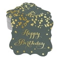 thumbnail image 1 of Inkdotpot Pack Of 50 Real Gold Foil Bracket Shape Paper Tags Happy Birthday Favor Hang Tags, 1 of 1