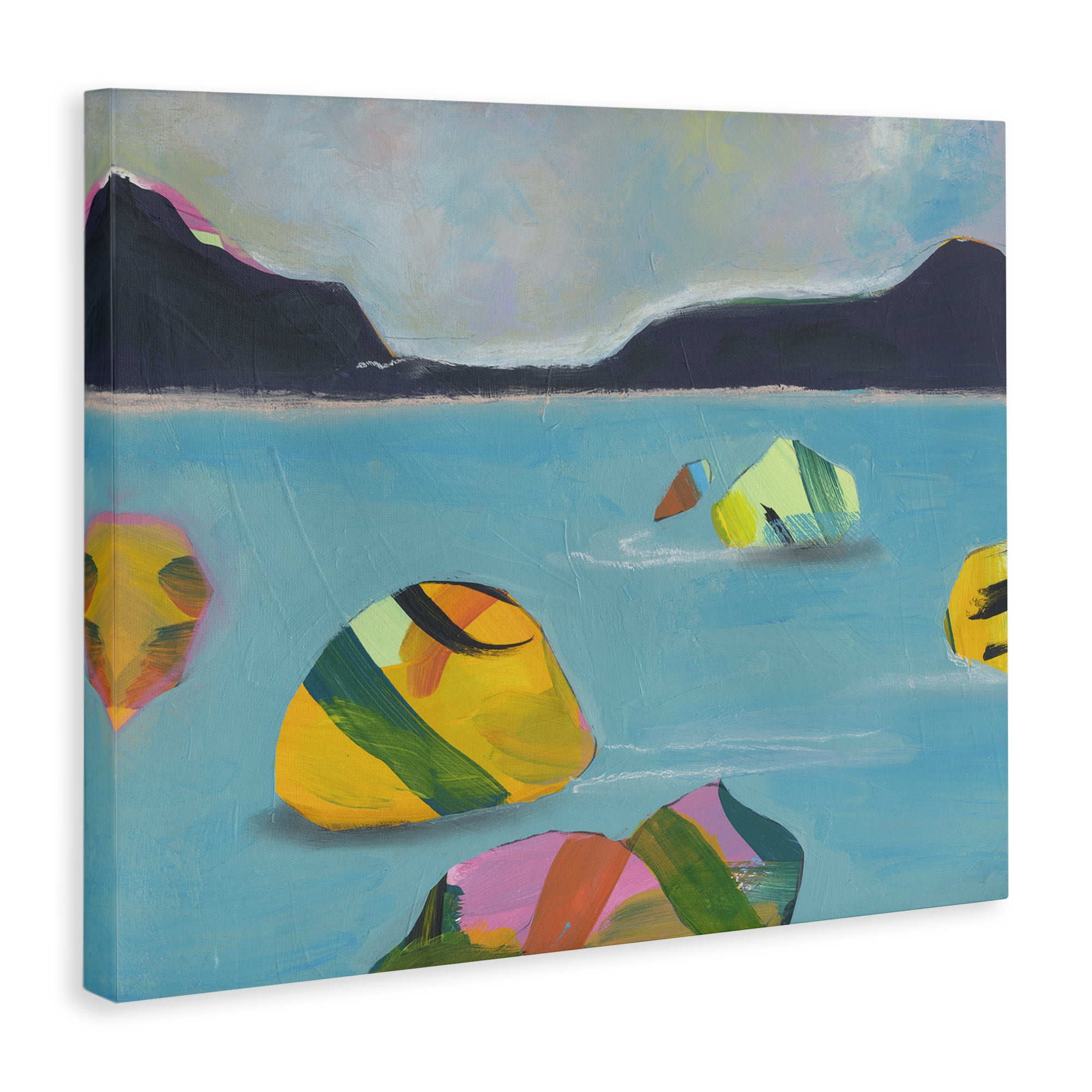 Stupell Industries Sea Buoys Floating Landscape & Nature Painting Wrapped Canvas Art Print Wall Art, 30 x 24
