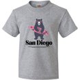 thumbnail image 3 of Inktastic San Diego Surfing Bear Youth T-Shirt, 3 of 5