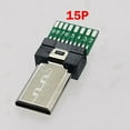 thumbnail image 4 of 10Pcs Micro-USB Terminal Plug Jack Connector 10Pin 15Pin Shutter Release Cable Adapter for Son Y X Peria Digital Cameras, 4 of 7