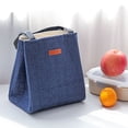 thumbnail image 3 of Insulated Lunch Bag Large Capacity Leak-proof Waterproof Fashion Drawstring Thermal Lunch Handbag for Office Lady, 3 of 8