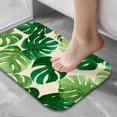 thumbnail image 5 of 1pc Monstera Leaf Absorbent Non-Slip Bathroom Thickened Flannel Rug Decor,Soft,Quick Drying,Suitable For Indoor/outdoor Use,Bathrooms,Bedrooms,Kitchens,Terrace,Laundry Rooms,16"x24", 5 of 7