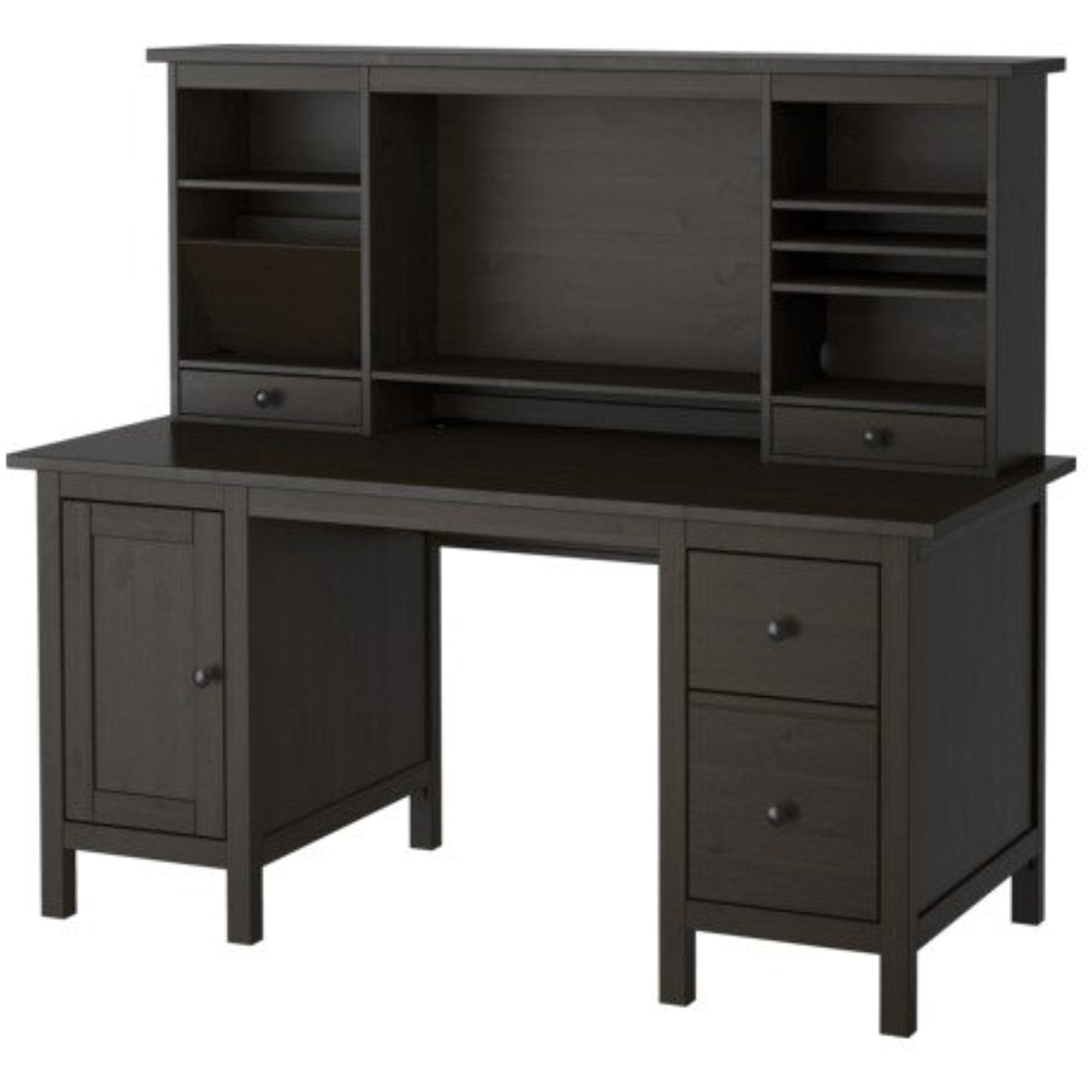 Ikea Desk with addon unit, blackbrown 2382.2217.22