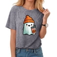 thumbnail image 7 of Godom Womens Funny Pumpkin Printed Shirts Halloween Short Sleeve Graphic Tees Fall T-Shirts Tops, 7 of 7