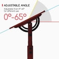 thumbnail image 4 of MEEDEN Wood Adjustable Height Drawing Table with 36" x 24" Angle Adjustable Top, Walnut, 4 of 7