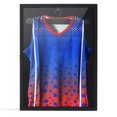 thumbnail image 6 of Black Wooden Framed Jersey Display Case, Cloth Shadow Box Wall-Mountable with Latch, 6 of 7
