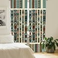 thumbnail image 4 of Ambesonne Bohemian Curtains 2 Panel Set, Modern Ethnic Themed Art, Pair of - 28" x 95", Petrol Blue Paprika and Ivory, 4 of 4
