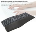 thumbnail image 3 of Wireless Computer Keyboard, Comfortable Ergonomic Keyboard Rechargeable  for Computer Laptop, 3 of 7