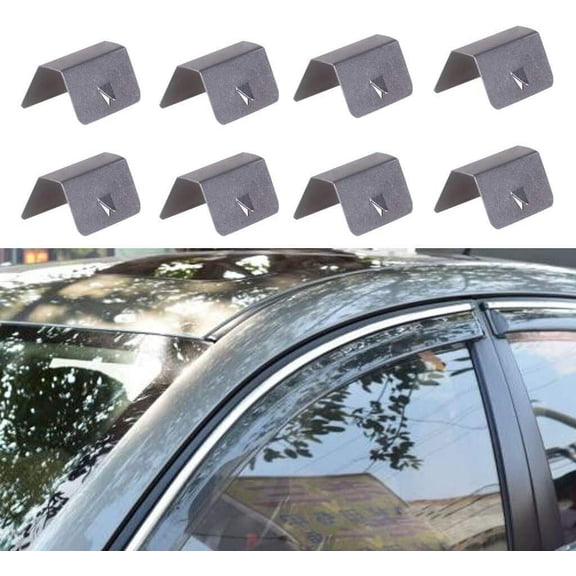WEISIPU 8Pcs Car Wind Rain Deflector Clips Channel Fitting Fixing Retaining Clips for Heko G3 Sned Clip