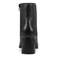 thumbnail image 3 of INC Womens Black Cushioned Arch Support Dasha Square Toe Block Heel Zip-Up Leather Dress Booties 9.5 M, 3 of 4