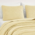 thumbnail image 4 of Chezmoi Collection Luca 3-Piece Oversized Bedspread Set, King Size, Soft Yellow, Summer Quilt Lightweight Microfiber Bedspread 118 x 106, Floral Medallion Pattern Coverlet for All Season, 4 of 9