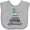 AC-Heather Grey, variant on Inktastic Future Librarian Girls Reading Job Girls Baby Bib