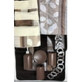 thumbnail image 2 of 22 Piece Bathroom Accessories Set: Complete Bath Decoration Include Bath Mats, Shower Curtain, Towels, Ceramic Toothbrush Holder/Cup/Soap Pump/soap Dish (Zen Brown)…, 2 of 4