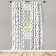 thumbnail image 3 of Ambesonne Colorful Curtains, Playing in Field, Pair of 28"x84", Multicolor, 3 of 5