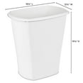 thumbnail image 4 of Sterilite 38 Liter Rectangular White Wastebasket, 4 of 4