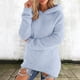 thumbnail image 1 of AUNVITO Women's Hooded Fleece Top Long Sleeve Solid Color Casual and Cozy Style, 1 of 9