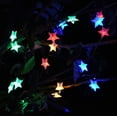 thumbnail image 3 of Outdoor Solar Star String Lights 30ft 50LED Multicolor Star Twinkle Lights Solar Powered Garden Decor Lights Playhouse Lawn Patio Landscape Decor Lights for Christams Spring Summer Party, 3 of 5