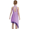thumbnail image 2 of TSSOE Figure Ice Skating Dress for Kids Girls Gymnastic Ballet Skirted Leotard Modern Lyrical Performance Clothes Purple 14, 2 of 5