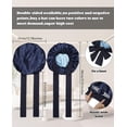 thumbnail image 3 of Satin Bonnet for Sleeping, Double Layer Hair Bonnet with Elastic Tie Band, Soft Night Cap for Curly and Straight HairNavy Blue + Light Blue), 3 of 13