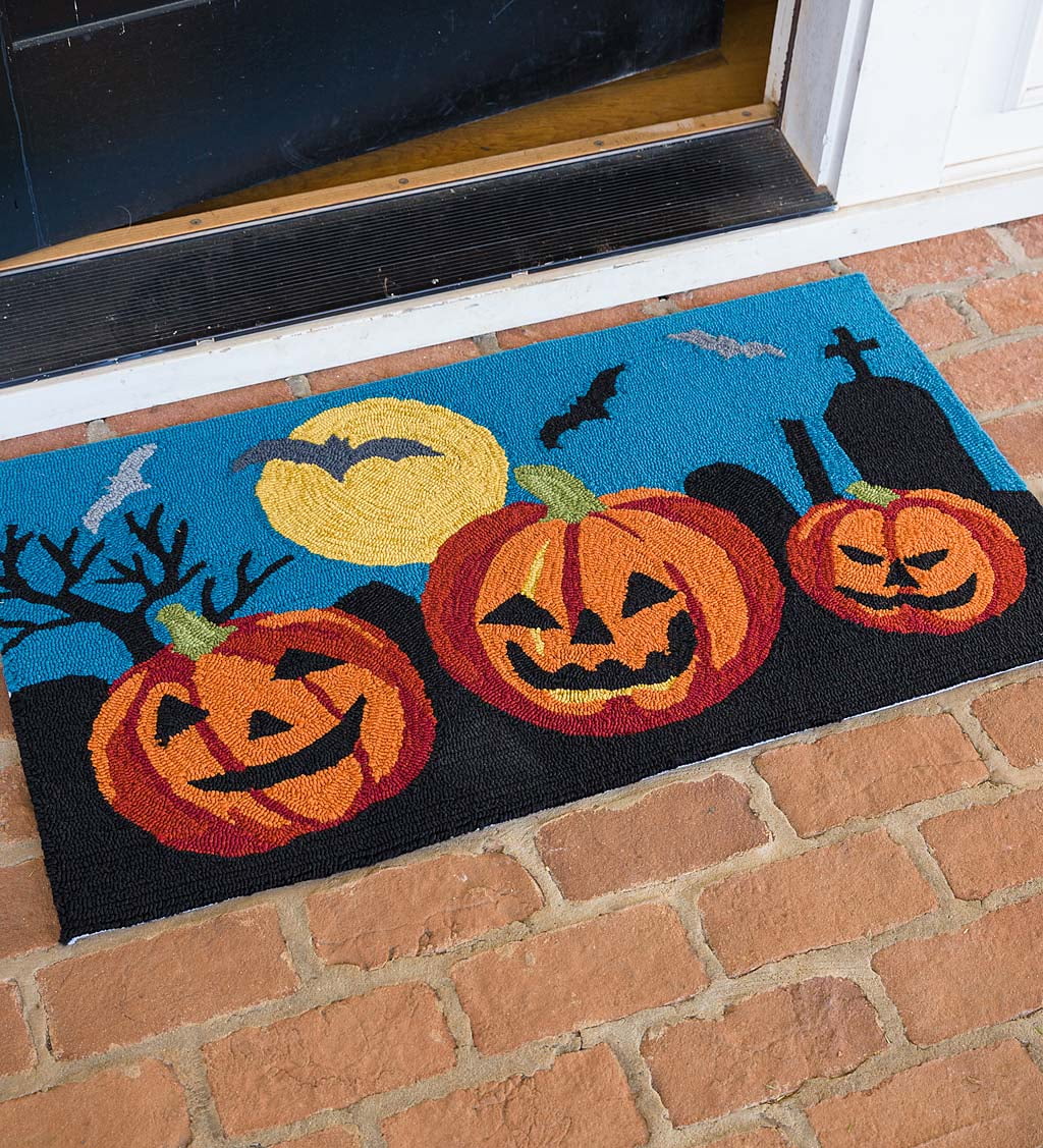 Carved Pumpkins Indoor/Outdoor Accent Rug