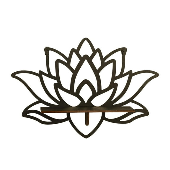 kowaku Shelves Wall Art Decor Decorative Wall Sign Floral Wooden Ornament Wall Shelves for Home Indoor Bedroom Living Room